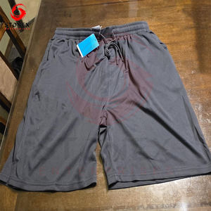 Summer Elastic Waist Drawstring <b>Mens</b> Shorts 100% Polyester Swim <b>Trunks</b> Mesh Beach Shorts for <b>Men</b> - Product Image 5
