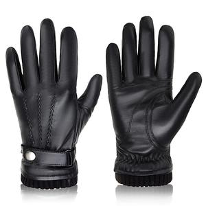Bison Denim <b>Mens</b> Leather <b>Gloves</b> Winter Warm Microfiber Lined Touchscreen Eco-Friendly Breathable Daily Sports - Product Image 2