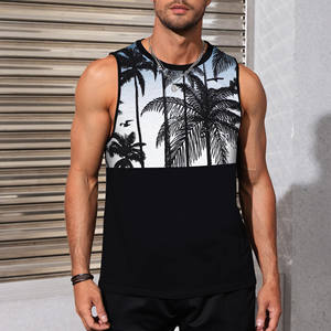 Diseños personalizados opcionales, colores o impresión de logotipo para pedidos a granel, camiseta sin mangas, logotipo personalizado de lujo, cuello redondo, parte superior en blanco de gran tamaño - Product Image 4