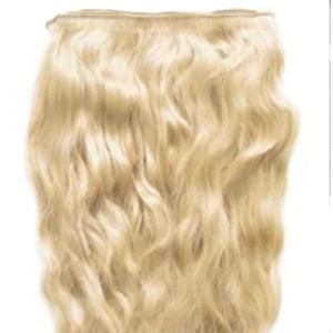 Extensions de cheveux naturels lisses, 30 pouces, avec clips, Look poils humains, couleur Blonde 613, emballage de qualité supérieure - Product Image 4