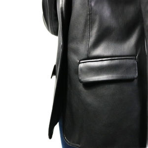 Blazer Largo de Terciopelo para Mujer, de Alta Calidad, Tejido Sólido con Botones, 2026 - Product Image 6