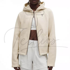 Nouveau design tendance, sweat-shirts d'hiver pour femmes, couleur unie, pull en polaire, personnalisable à l'avant, bonne qualité, prix - Product Image 3