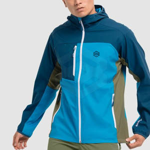 Chaqueta cortavientos de invierno de moda informal para hombre con cremallera Cuello alto ligero - Product Image 1