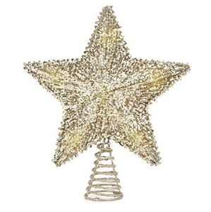 Décoration de Noël étoile en métal argent poli arbre et fenêtre décoration suspendu étoile style unique Festival décoration accessoire - Product Image 2