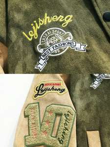 Chaqueta con capucha de béisbol universitario de dos tonos para hombre 100% algodón sensación cuerpo arena mangas Vintage Varsity prendas de vestir exteriores ropa de calle ropa de invierno - Product Image 5