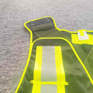 Chaleco de Seguridad Reflectante de Alta Visibilidad, Calidad Premium, ANSI Clase 2, Impermeable, con Luces LED, Multibolsillos, para Construcción y Seguridad - Product Image 4