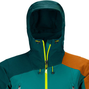 Veste softshell respirante pour homme sur mesure OEM avec col à capuche brodé de haute qualité en toile pour l'hiver - Product Image 6