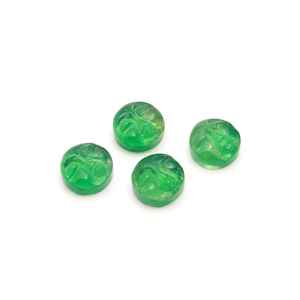 Pierre précieuse en fluorite verte naturelle, forme de visage, sculptée à la main, visage de lune, 12 mm - Product Image 4