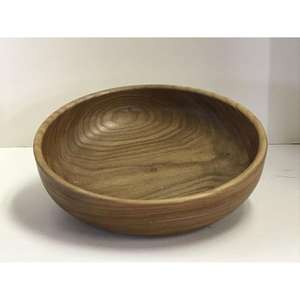 Bol à salade en bois d'acacia véritable, décoration d'intérieur, écologique, moderne, luxe, bols de service faits à la main pour les fêtes - Product Image 3