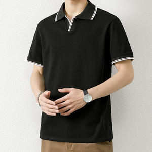 Polo de golf respirant ajusté design avec logo personnalisé vente en gros de polyester pour hommes maillot décontracté à manches courtes tissu tricoté - Product Image 2