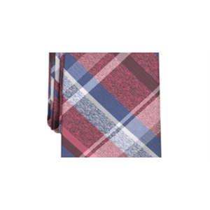 Perry Ellis Men's Casual Dehaven Plaid Skinny Slim Neck <b>Tie</b> Red Size Regular Made of <b>Polyester</b> - Product Image 2