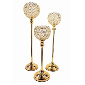 Elegant Decorative Candle Stand <b>Candlestick</b> Handmade Decorative Design Gold Color Style Candle Holders Wedding - Product Image 1