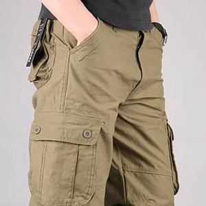 กางเกงคาร์โก้คุณภาพสูงทรงสลิมฟิตสไตล์สตรีท กระเป๋าเยอะ เอวสูง ระบายอากาศได้ดี ผ้าฝ้าย ล้างแล้ว - Product Image 2
