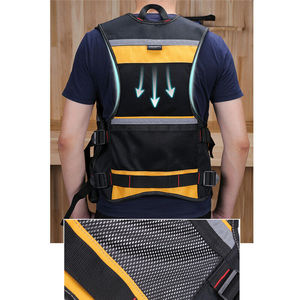 Chaleco de herramientas de trabajo de secado rápido impermeable transpirable informal personalizado para electricistas fontaneros seguridad de construcción uso al aire libre - Product Image 6