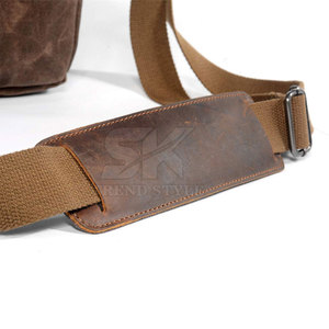 Bolsa de Cámara de Cuero OEM/ODM de un Solo Color, Bolsa de Mensajero de Moda para Cámara, en Venta - Product Image 6
