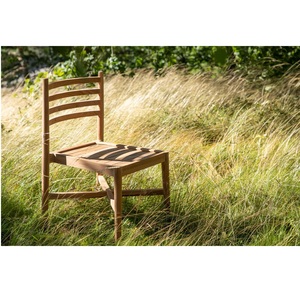 Silla de ocio de madera de teca minimalista ecológica de alta calidad, bambú refrescante hecho en Vietnam para el hogar, comedor, vida al aire libre - Product Image 4