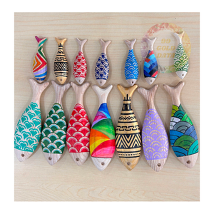 Vente en gros de poisson en bois artisanal-Décoration d'intérieur de qualité premium export et ornements sur le thème nautique-Directement des artisans du Vietnam - Product Image 5
