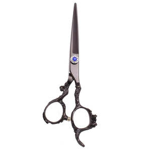 Ciseaux de coiffeur professionnels à poignée Dragon Ciseaux de rasoir de coupe de cheveux de beauté avec des capacités d'amincissement - Product Image 2