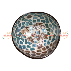 Bol décoratif artisanal de haute qualité en coquille de noix de coco naturelle, écologique et minimaliste, exporté du Vietnam, vente en gros mondiale - Product Image 2