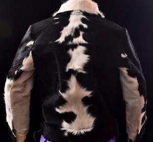 Chaqueta de piel de vaca auténtica con pelo de vaca, chaqueta de montar personalizada de piel auténtica estilo vaquero para hombre - Product Image 6