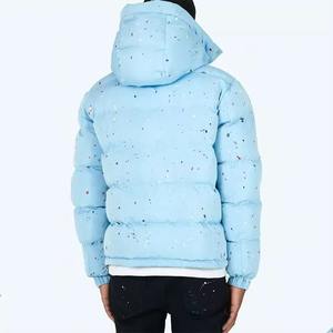 Custom High Quality Bubble Jacket for Men Professional Design <b>Hooded</b> <b>Zip</b>-Up Style Winter Custom Logo Street Wear Bubble Jacket - Product Image 5