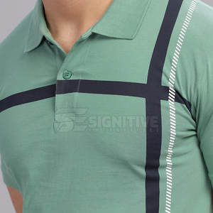 เสื้อโปโลผู้ชายมีเนื้อผ้าเรียบและผ้ายืดระบายอากาศได้น้ำหนักเบา - Product Image 4