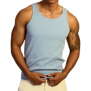 Débardeur en polyester côtelé personnalisé 100 % polyester, coupe ajustée, haute qualité, style streetwear, coupe musculaire, mode, vierge pour impression de logo - Product Image 5