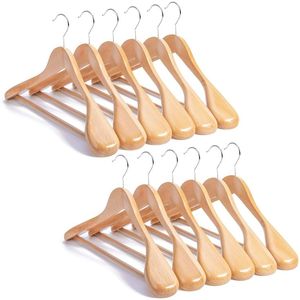 Elegant Quality Solid Wood Clothes Hanger for Wardrobe Bathroom Living Room-for Coat Pant Suit Shirt Hanger - Product Image 4
