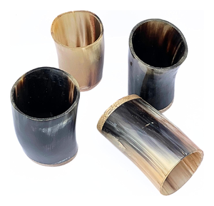 Verre de corne de buffle verre de corne de buffle naturel de haute qualité personnaliser la taille boisson cadeau accessoires verre de corne sculpté à la main - Product Image 4