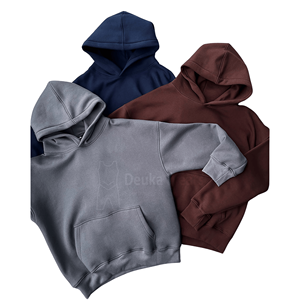 ราคาขายส่ง เสื้อฮู้ดดี้ผ้าคอตตอนริบแขนยาวแบบเรียบ สั่งทำได้ตามต้องการ ล้างสีแบบแอซิดวอช สไตล์สตรีทแวร์! - Product Image 1