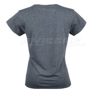 T-shirt en coton ajusté pour femmes Gris chiné Coupe athlétique Slim Fit pour la salle de sport et le port quotidien Fabricant de vêtements en gros Hauts pour femmes - Product Image 3