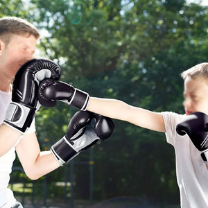 Guantes de boxeo profesionales con empuñaduras Suministro de fábrica en cantidad a granel Precio barato hecho de cuero - Product Image 6