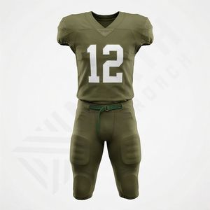 Nouvel ensemble d'uniformes de football américain sublimés pour adultes, entièrement personnalisable, respirant, vêtements de sport d'entraînement, grande taille - Product Image 1