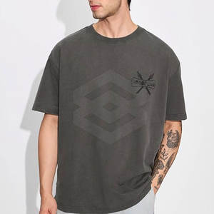 2025 nueva moda de uso al aire libre de secado rápido camiseta de gran tamaño de algodón/fibra de bambú de diseño personalizado para estilo Personal - Product Image 3