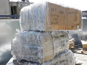 เศษขวด PET เป็นก้อนผสมสีเศษพลาสติกเศษ100% ขวด PET ใสเศษพลาสติก - Product Image 3