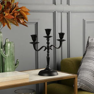 Nouveau classique argent candélabre bougeoir hôtel Restaurant décor candélabre pour décor de noël bougeoir pour Offre Spéciale - Product Image 6