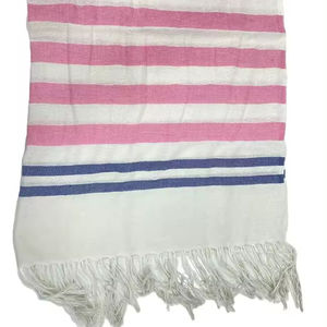 100% Pure Indian Cotton Traditional <b>Scarf</b> Shawl Premium Fouta Custom Designs Premium Checks Stripes for Adults Manufacture - Product Image 1
