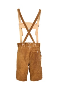 Elegante Lederhosen bávaro, Kniebund Hosen, Hombres Ledersosen Trachten Lederhosen Pantalones de cuero con tirantes - Product Image 3