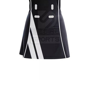 Prix de gros, couleur unie, 100% polyester, durable, respirant, léger, séchage rapide, services OEM personnalisés, uniformes de netball personnalisés - Product Image 5