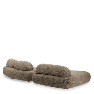 Residenza Montclair Dark Brown <b>Sofa</b> Contemporary Living Room Furniture with Washable Boucle <b>Material</b> for Home Use - Product Image 3