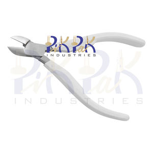 Cortador lateral, mordazas lisas de 120mm sin mangos de plástico de resorte, prensado blanco, fabricación de joyas de pesca, alicates de corte de alambre de precisión - Product Image 1