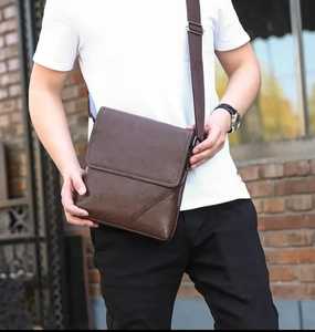 Bolso cruzado/hombro/bolso convertible marrón con correa ajustable, múltiples compartimentos con cremallera, organizador duradero para - Product Image 4