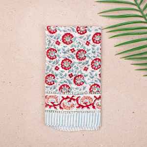 Pañuelo de Algodón Estampado a Mano, Ligero y Suave, Pañuelo de Cuello Unisex Estilo Boho, Regalo Ecológico - Product Image 3