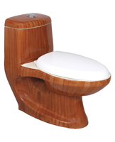 Meilleures ventes : Ensemble WC monobloc moderne blanc en céramique à siphon, à poser au sol, avec abattant en PP, pour usage domestique et commercial, 3D