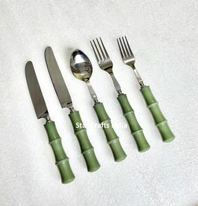 Stainless Steel <b>Cutlery</b> <b>Set</b> Luxurious Flatware with Resin Handle Spoons Forks Knives Spoons and Forks Dishwasher Safe - Product Image 6