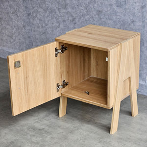 40x40x48cm Personal <b>Locker</b> with Lockable Door TCN68046 Plywood <b>Storage</b> Unit - Product Image 3