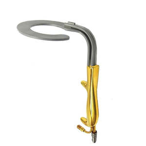 Retracteur chirurgical pour implant mammaire, rétracteur mammaire circulaire avec fibre optique, manuel, en acier, réutilisable, pour usage hospitalier - Product Image 1