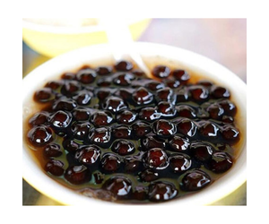 Bola de perlas de tapioca negra, 1kg, materia prima de cristal de azúcar marrón para Vietnam, té de la leche, té de burbujas, refresco de Vietnam - Product Image 1