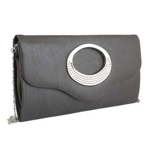 Bolso de mano elegante para mujer 9074 - Negro - Product Image 1