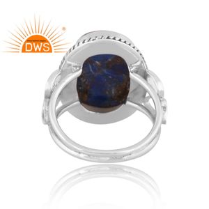 Meilleure vente bague en argent sterling oxydé naturel Mojave cuivre Lapis pierre précieuse bague de déclaration fabricant de bijoux personnalisés - Product Image 5
